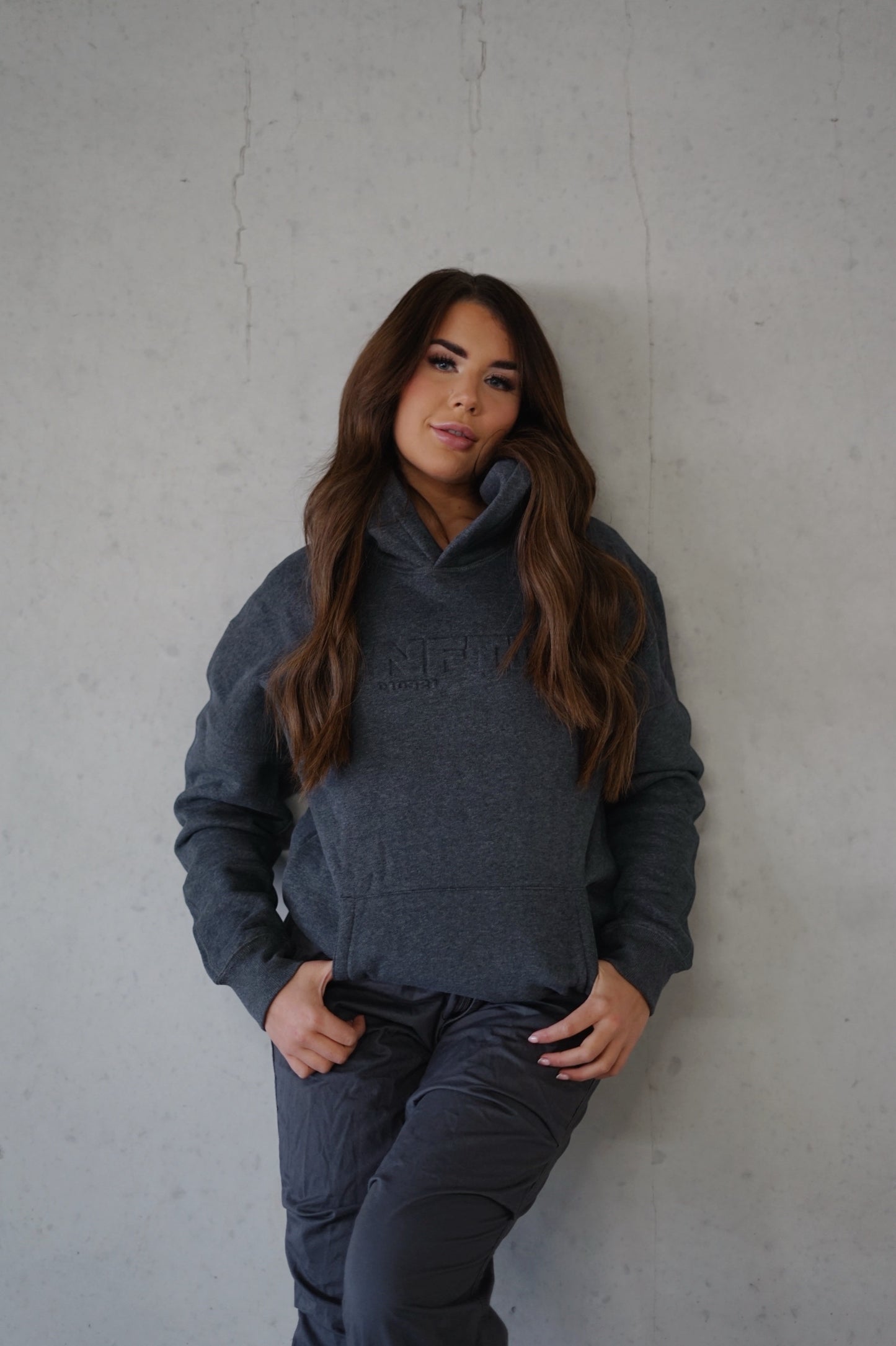 BOLD EMBOSSED HOODIE