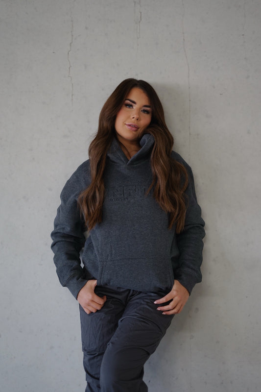 BOLD EMBOSSED HOODIE