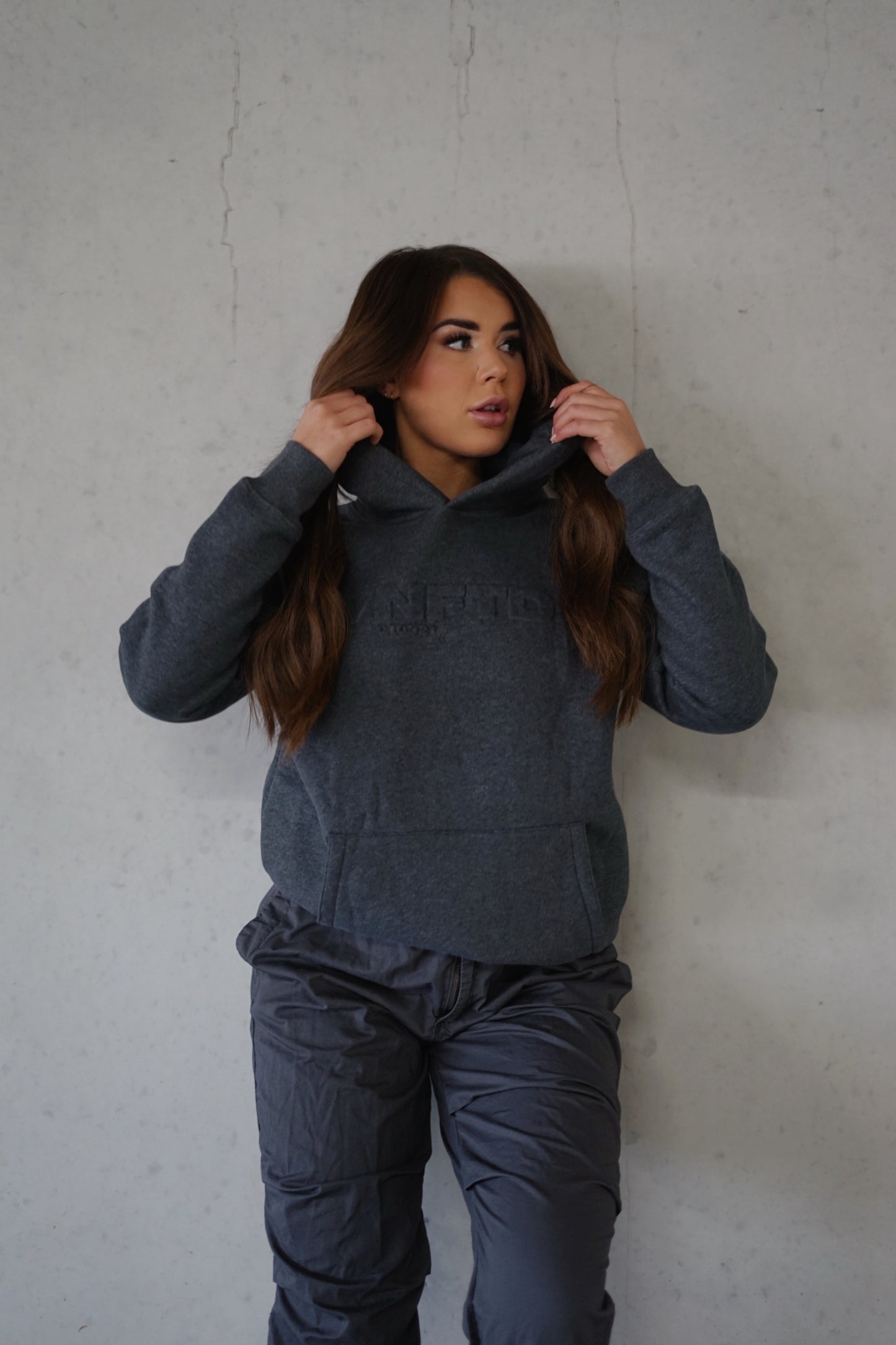BOLD EMBOSSED HOODIE