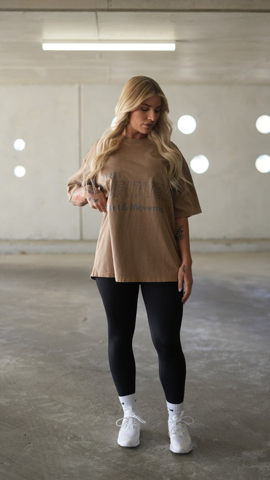 VN WASHED OVERSIZED TEE