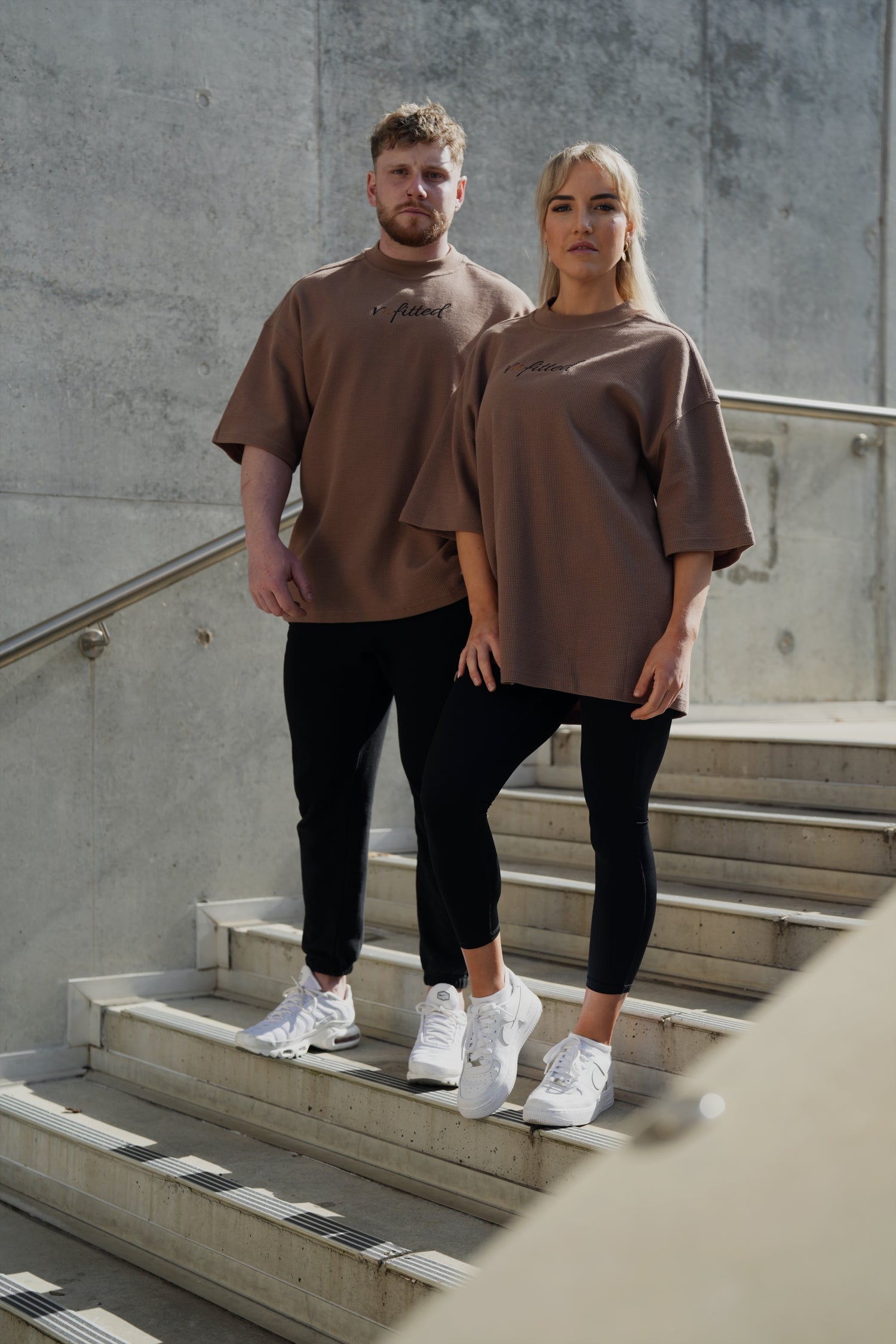 Waffle knit Oversized Tee’s