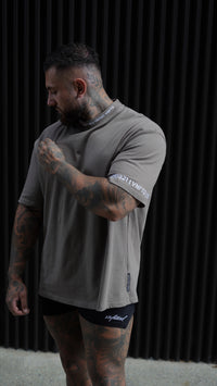 COLLAR EMB OVERSIZED TEE