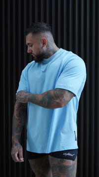 COLLAR EMB OVERSIZED TEE