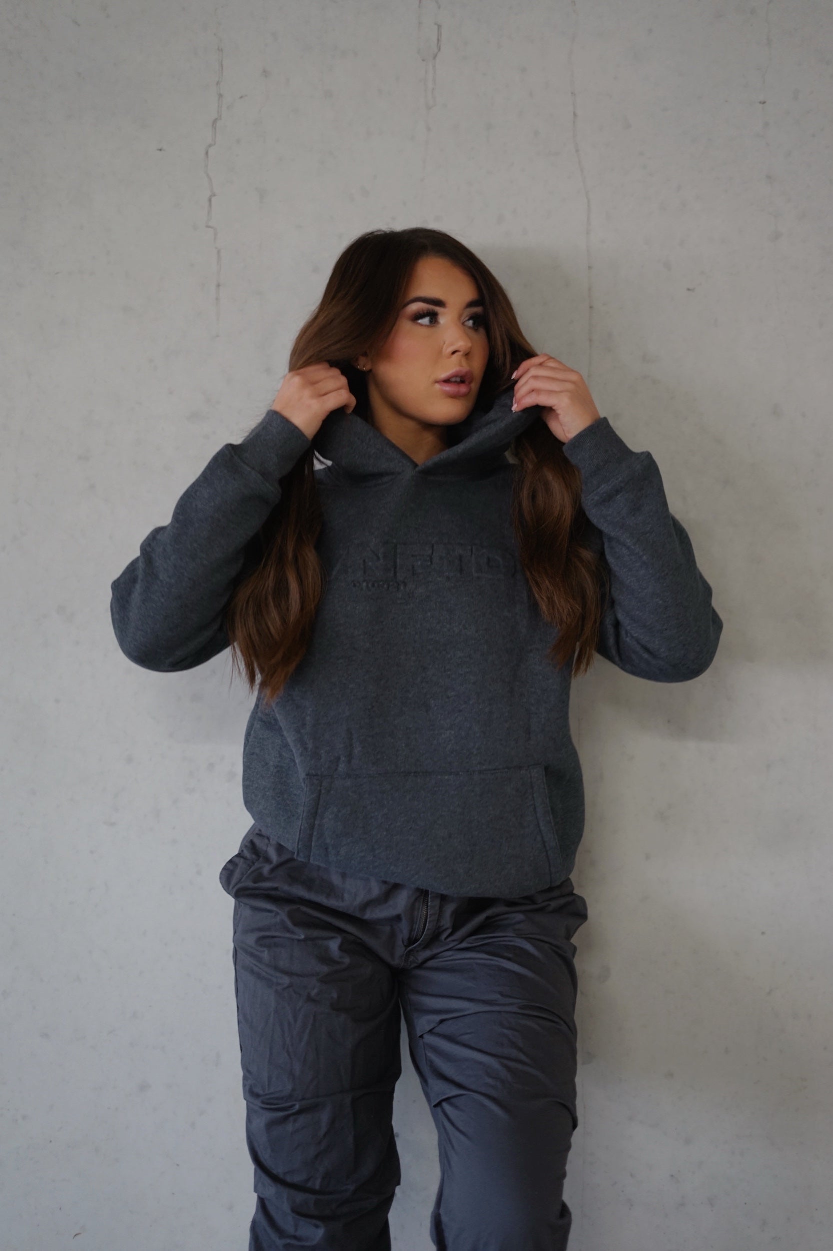 BOLD EMBOSSED HOODIE