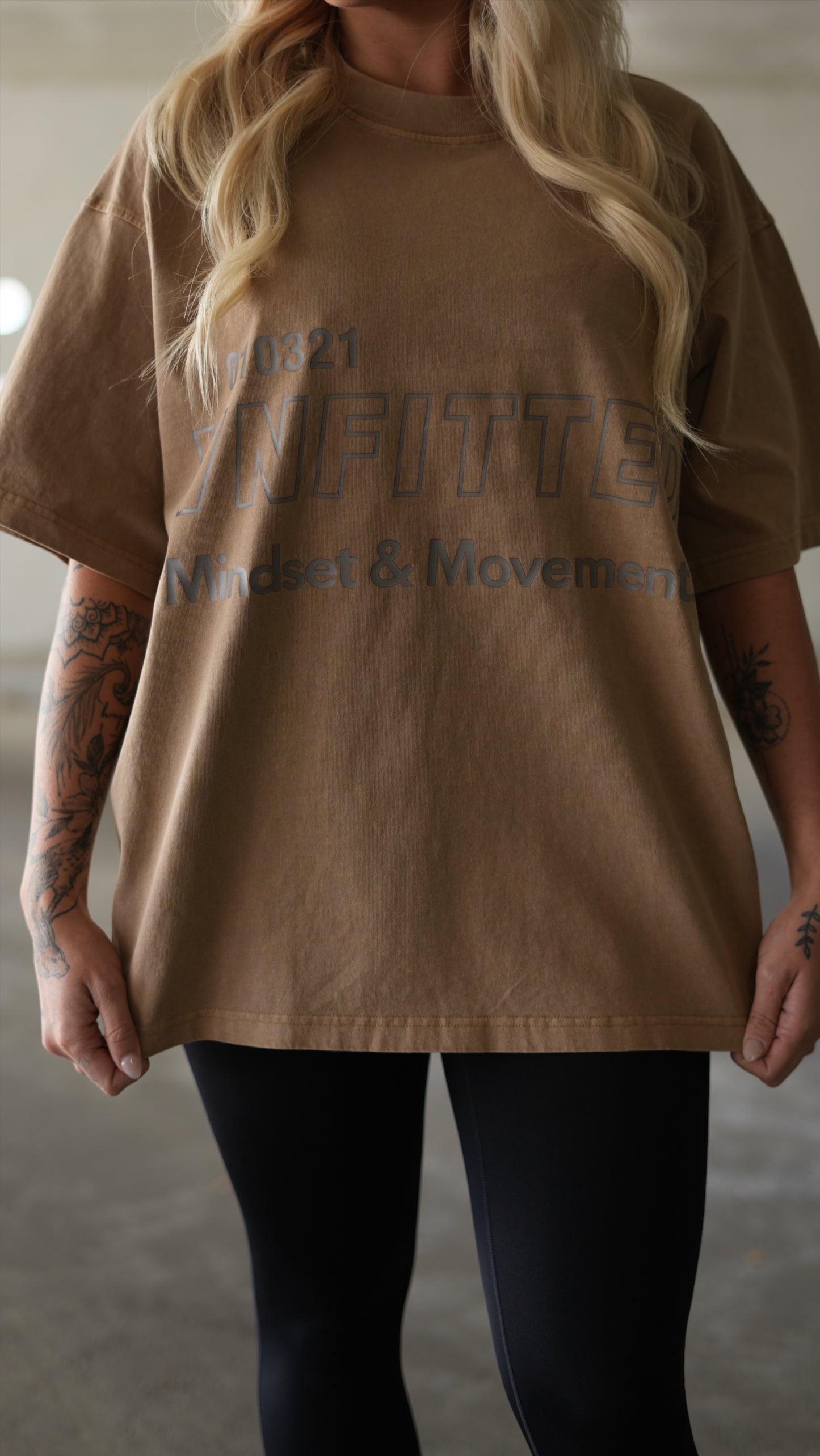 VN WASHED OVERSIZED TEE