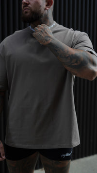 COLLAR EMB OVERSIZED TEE