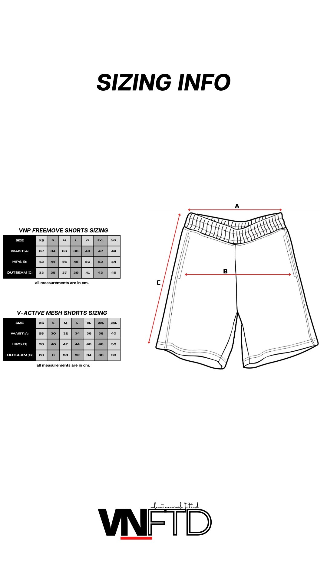 VNP FREEMOVE SHORTS (V2)